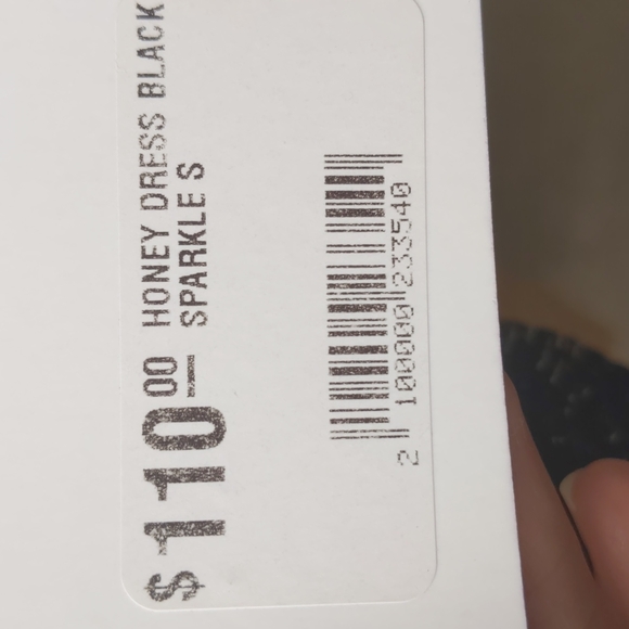 black sparkle sheath dress with front keyhole, small - Picture 11 of 12